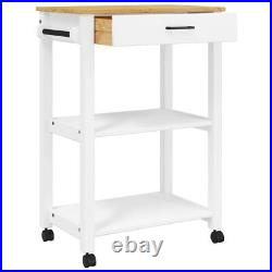 VidaXL Kitchen Trolley MONZA 23.6x15.7x35.4 Solid Wood Pine