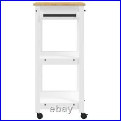 VidaXL Kitchen Trolley MONZA 23.6x15.7x35.4 Solid Wood Pine