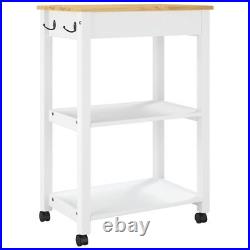 VidaXL Kitchen Trolley MONZA 23.6x15.7x35.4 Solid Wood Pine