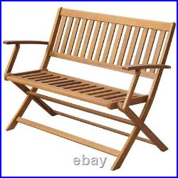 VidaXL Patio Bench 47.2 Solid Acacia Wood