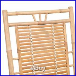 VidaXL Rocking Chair Bamboo Outdoor Patio Garden Porch Deck Seat Armchair