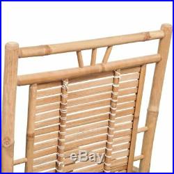 VidaXL Rocking Chair Bamboo Outdoor Patio Garden Porch Deck Seat Armchair