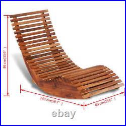 VidaXL Rocking Sun Lounger Acacia Wood UTS