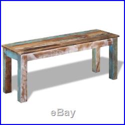 VidaXL Solid Reclaimed Wood Bench Dining Seats Home Seat Furniture Hall