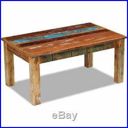 VidaXL Solid Reclaimed Wood Coffee Side Couch Accent Table Handmade Home Decor
