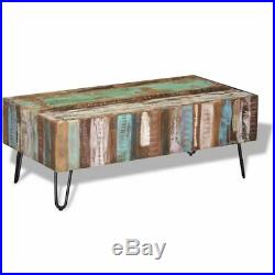 VidaXL Solid Reclaimed Wood Coffee Table Living Room Side End Accent Table