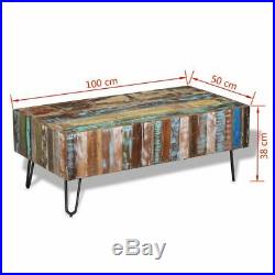 VidaXL Solid Reclaimed Wood Coffee Table Living Room Side End Accent Table