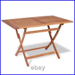 VidaXL Solid Teak Wood Folding Bistro Outdoor Picnic Patio Table Furniture