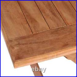 VidaXL Solid Teak Wood Folding Bistro Outdoor Picnic Patio Table Furniture