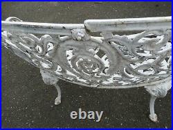 Vintage Cast Iron Victorian Bench