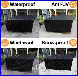 Waterproof Garden Patio Outdoor Furniture Sofa Couch Chair Table Covers Black