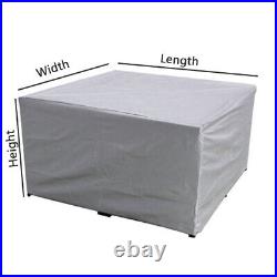 Waterproof Garden Patio Outdoor Furniture Sofa Couch Chair Table Covers Silver