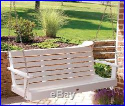 Weatherly 5 ft. Porch Swing in White Finish ID 1694186