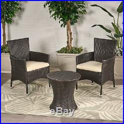 West Outdoors Brown Wicker 3 Piece Chat Set