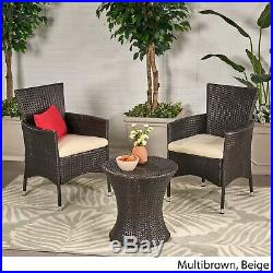 West Outdoors Brown Wicker 3 Piece Chat Set