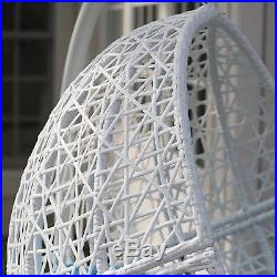 Wicker Hanging Egg Chair Swing Patio Resin Seat Deck Porch Furniture Outdoor