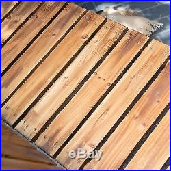 Wood Porch Swing Bench Deck Yard Outdoor Garden Patio Rustic Log Frame Set New