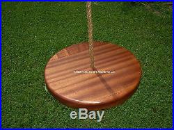 Wood Tree Swing- Sapele Disc