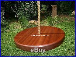 Wood Tree Swing- Sapele Disc