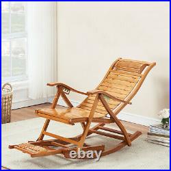XL Patio Outdoor Rocking Chair Wood Porch Rocker Lounger Home Garden Furniture