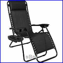 Zero Gravity 2 X Reclining Garden Chairs Folding Sun Loungers Camping Chair Uk