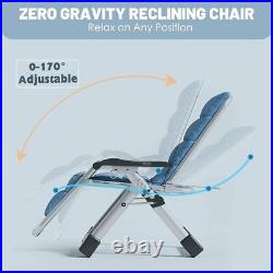 Zero Gravity Chair Folding Recliner Patio Lounge Beach Lawn pool Chair Outdoor