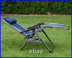 Zero Gravity Chair Lounger Chaise, Folding Heavy Duty Aluminum, Timber Ridge NEW